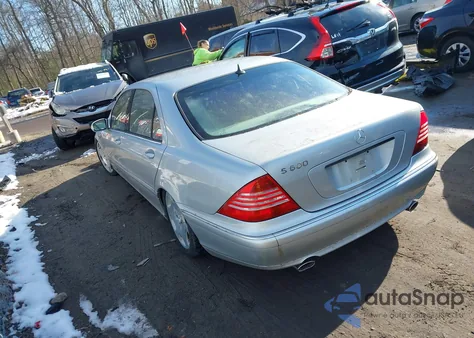 2003 Mercedes-Benz S 600 from USA, damaged, VIN WDBNG76J73A358333